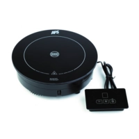 Induktionskochplatte, 900 W, H: 8 cm, Ø 24 cm,  5 Leistungsstufen, für Chafing Dish