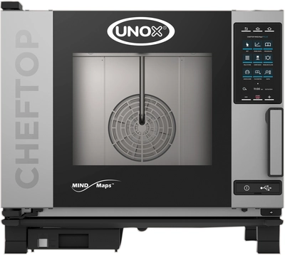 Unox Elektro-Kombidämpfer ChefTop PLUS, 5 x GN 1/1 XEVC-0511-EPRM, links gebandet_1