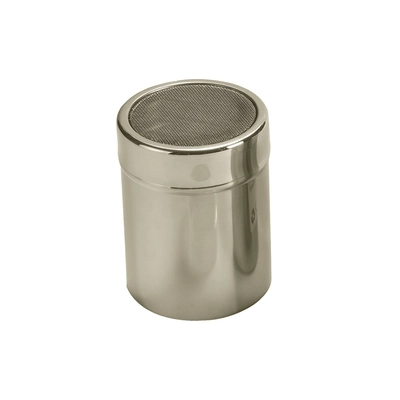 Saupoudreuse inox,couvercle à tissu perforé, Ø 7 cm, H: 10.5 cm_1