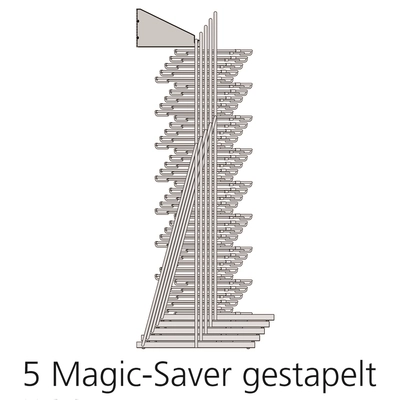 hulu Magic Saver Tellerstapler, 35.5 x 32, H: 83cm _2