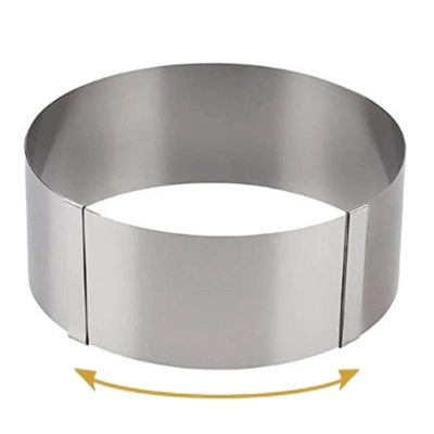 Tortenring CNS, H: 7 cm, verstellbar 16.5 - 32 cm _1
