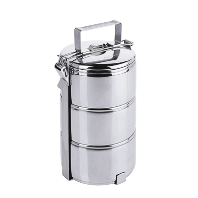 Boîte à repas à étages inox trois récipients, 0.6l _1