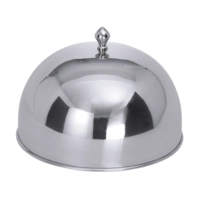 Cloche d'assiettes inox, intérieur Ø 26.2 cm, H: 15 cm, extérieur Ø 26.8 cm