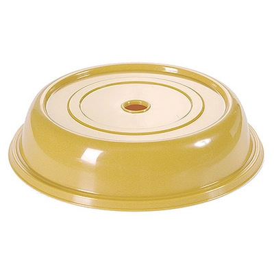 Tellerglocke, für Teller Ø 31 cm, H: 6 cm, gelb, Griffloch_1