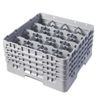 Gläserkorb 50x50cm,grau 16 Einteilungen, H: 258 mm 