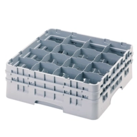 Gläserkorb 50x50cm,grau 16 Einteilungen, H: 174 mm 