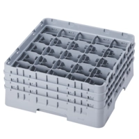 Gläserkorb 50x50cm,grau 25 Einteilungen, H: 216 mm 