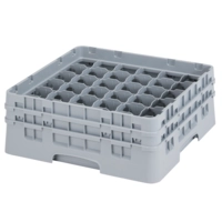 Gläserkorb 50x50cm,grau 36 Einteilungen, H: 174 mm 