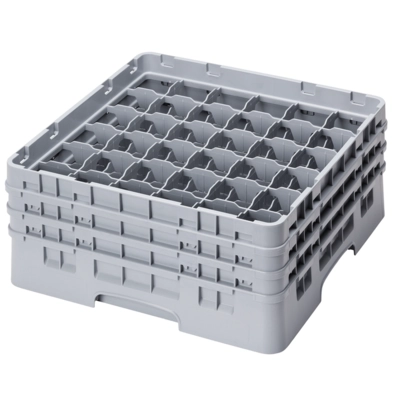 Gläserkorb 50x50cm,grau 36 Einteilungen, H: 216 mm _1