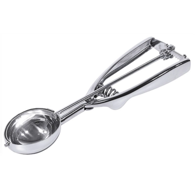 Portionneur ovale, en inox, 5.5 x 4 cm, 1/30 l _1