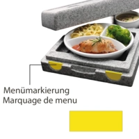 Dinner Max Menümarkierungen, gelb 