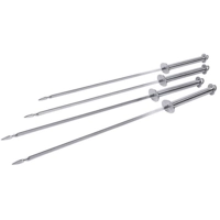 Grillspiess Edelstahl 18/10, Klinge 32 cm, L:45 cm 