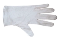 Gants en coton, blanc, taille: S-M _1