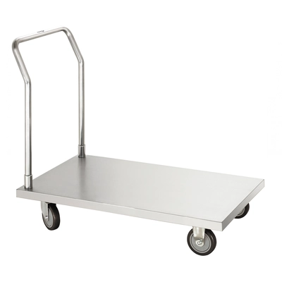 Chariot de transport acier inox,105x56 cm,H:92.5cm _1