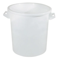 Vorratstonne weiss ohne Deckel, 50 l, Ø 40 cm, H: 47 cm, Boden Ø 36.3 cm