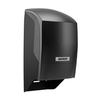 Katrin Toilettenpapierspender System, schwarz,  312 x 152 x 172 mm