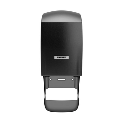 Katrin Toilettenpapierspender System, schwarz,  mit Hülsenfänger, 400 x 152 x 172 mm_2