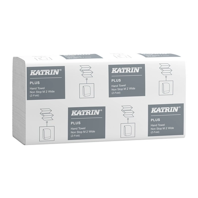 Katrin, Non-Stop M2 Plus Handtücher, 2-lagig, hochweiss, Z-Falz, 24 x 24 cm_1