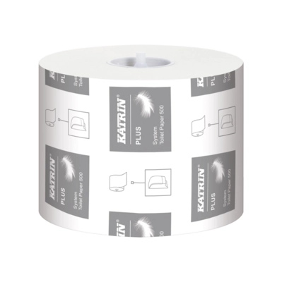 Rouleaux WC Katrin Plus System, blanc, 3 plis, 500 coupons_2