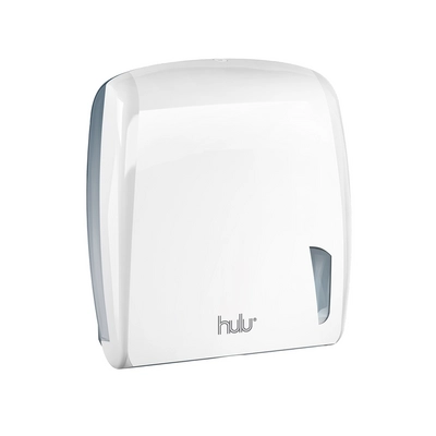 hulu Handtuchspender mit Schloss, für Z-Falz- Papier, weiss_1