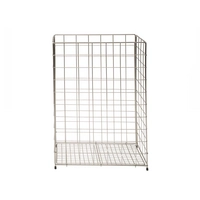 Poubelle à grille métallique petit, pliable 