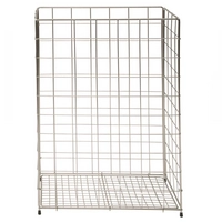 Poubelle à grille métallique grand, pliable 