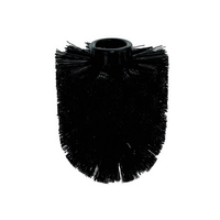 Tête de brosse de toilettes de rechange Jay, noir, Ø 7.5 cm 