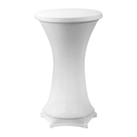 Housse pour table-bar, blanc 