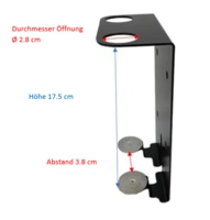 SPA Collection Doppel-Metallhalter, schwarz für 400 ml Pumdispenser_1