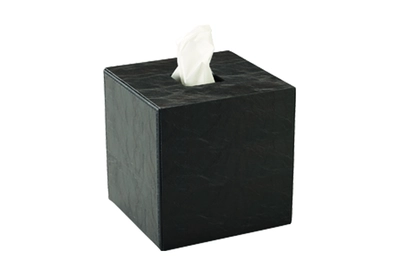 Sqaure Kosmetiktuchbox, 13 x13 cm, Kunstleder braun_1