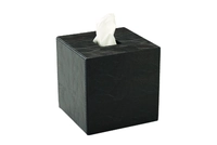 Chic Sqaure Kosmetiktuchbox,13 x13 cm, Kunstleder, braun