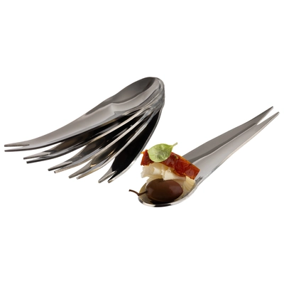 Cuillère/fourchette gourmet, 6er Set, L: 10cm     _3