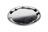 Plateau party, rond, 35 cm Ø, en inox, poli  _1