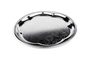 Plateau party, rond, 35 cm Ø, en inox, poli  