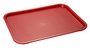 Fast Food-Tablett, 35 x 27 cm, H: 2 cm Polypropylen, rot