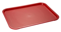 Fast Food-Tablett, 41 x 30.5 cm, H: 2 cm Polypropylen, rot_1