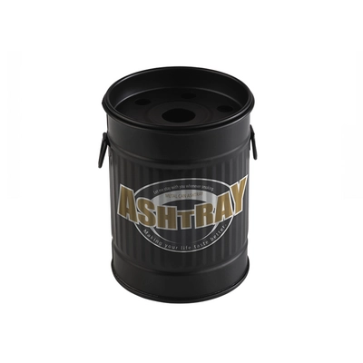 Windaschenbecher Smoky, Ø 8.5 cm, H: 11.5 cm Metall, verzinkt, schwarz_1