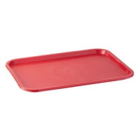 GN 1/1 Fast Food-Tablett, 53 x 32.5 cm, H: 2 cm Polypropylen, rot