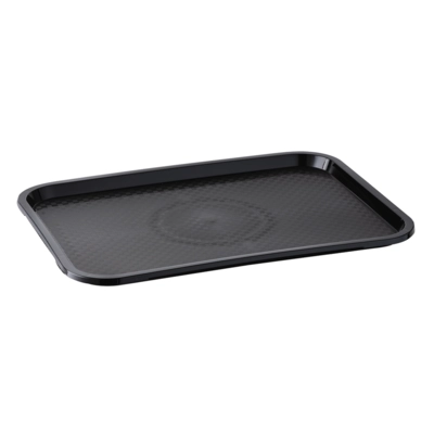 GN 1/1 Fast Food-Tablett, 53 x 32.5 cm, H: 2 cm Polypropylen, schwarz_1