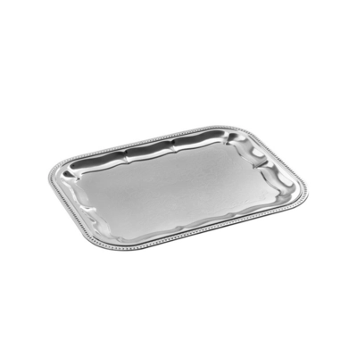 Partyplatte, rechteckig, 41.5 x 31 cm, Metall vernickelt und glanzverchromt_1
