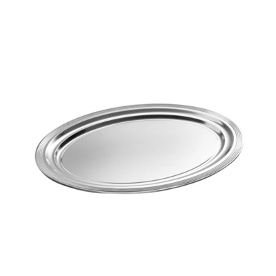 Plateau party, oval Classic, 46x 34cm, metallique _1