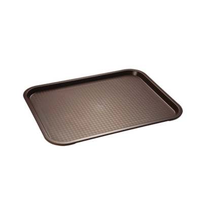 Fast Food-Tablett, 41 x 30.5 cm, H: 2 cm Polypropylen, braun_1
