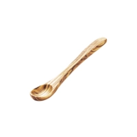 Cuillère à service bois d'olivier, set 2, L: 14 cm 