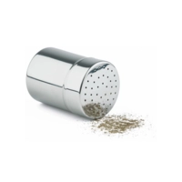 Streuer, fein, Ø 5.5 cm, H: 7.5 cm Behälter aus Edelstahl