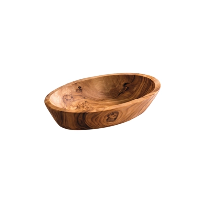 Olive Bol, 12 x 7.5 cm, H: 2.5 cm, en bois d'olivier_1