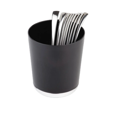 Tischreste, Besteckbehälter, Ø 13 cm, H: 15 cm SAN, schwarz_1