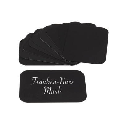 Beschriftungskarten, 10er Set, 7.5 x 5 cm, schwarz _1