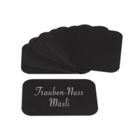 Beschriftungskarten, 10er Set, 7.5 x 5 cm, schwarz 
