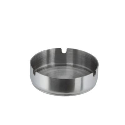 Aschenbecher, Ø 10 cm, H: 3 cm Edelstahl, matt poliert_1