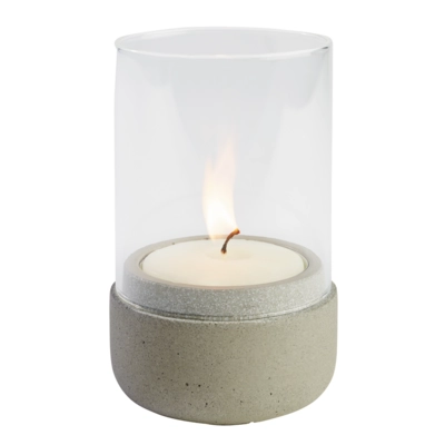 Element Windlicht, Ø 7.5 cm, H: 13 cm Beton_1